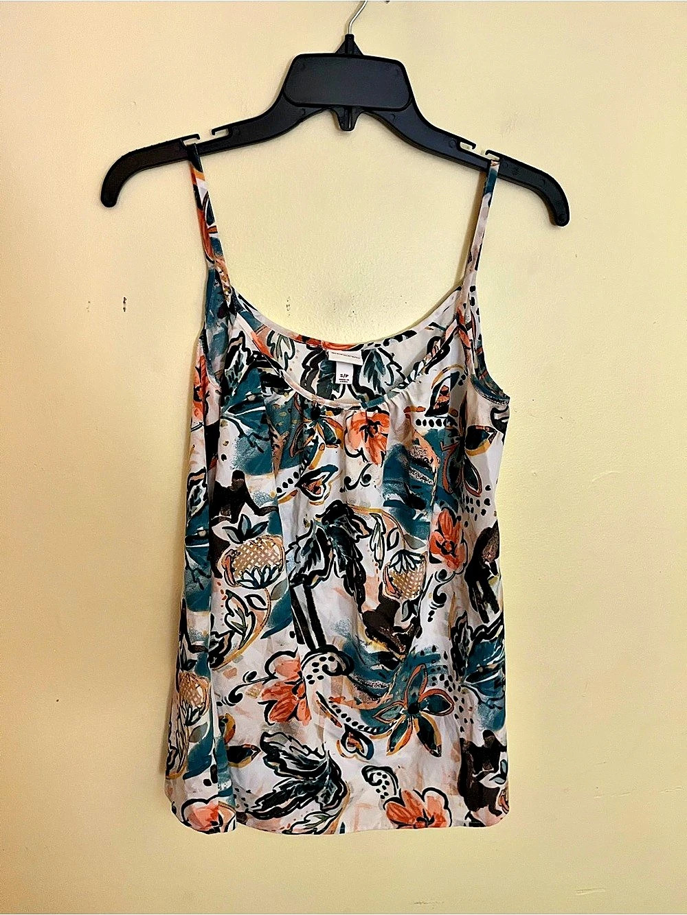 Merona Floral Camisole in Multicolor Size Small